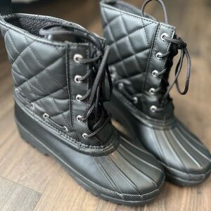 Sperry top-sider Gosling black duck boots women’s 6